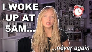 i woke up at 5AM to be productive... *morning routine*