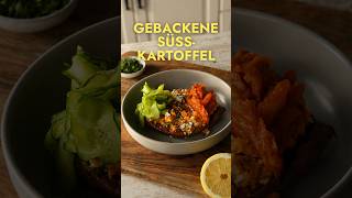 Gebackene Süßkartoffel mit Feta & Kimchi 🍠🌶️🔥 #süßkartoffel #kimchi #leckerschmecker