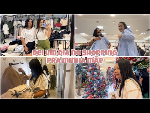 LEVEI MINHA MÃE PRA PASSAR O DIA NO SHOPPING/ COMPREI PRESENTES PRA ELA E COISAS DO NATAL🎄