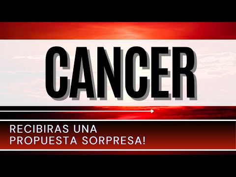 Cáncer Hoy ♑ | Recibirás una PROPUESTA SORPRESA! |