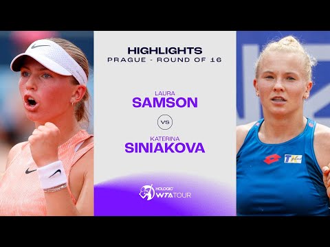 Laura Samson vs. Katerina Siniakova  | 2024 Prague Round of 16 | WTA Match Highlights