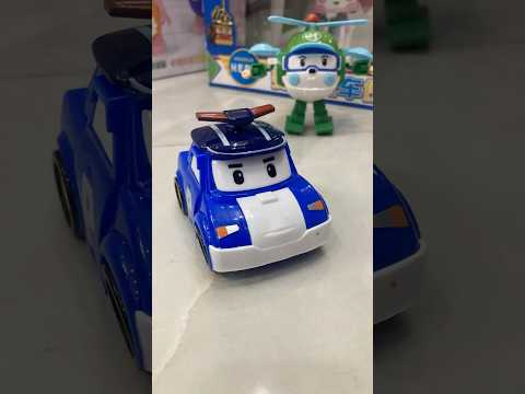 POLI and Friends Robots Transformation Cars Unboxing & Review ASMR Video: Helly, Amber, Roy, Poli