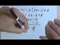 Solving Multi-Step Equations