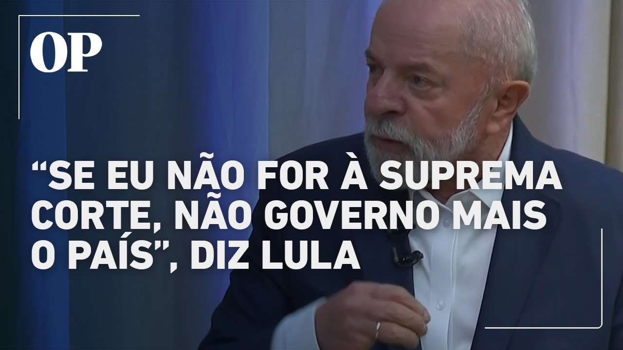 Lula diz que se não for ao STF não pode governar mas nega rivalidade com o Congresso