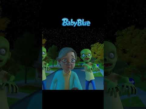 Monster Police Save the City! ๐จ | Kids Songs & Nursery Rhymes | Baby Blue #Shorts