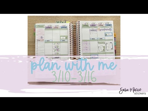 Plan with Me: March 10th - 16th 2025 | Kit 226 | Always Fully Booked Planner | Sara Marie Stickers |
