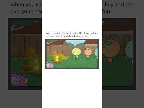 When you still have work on the 4th of July #ytshorts #animated #funny #relatable #memes #animation