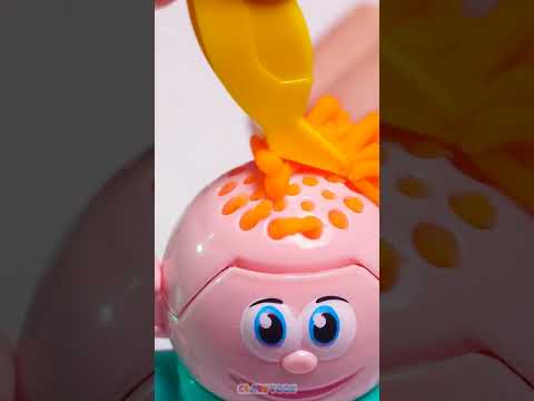 Trying Fun Hairstyles ๐ with PLAY-DOH ๐จ #diy #playdoh