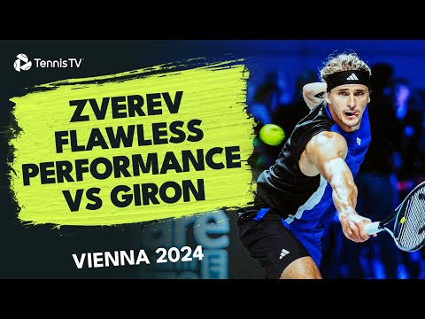 Alexander Zverev Flawless Performance vs Marcos Giron | Vienna 2024 Highlights