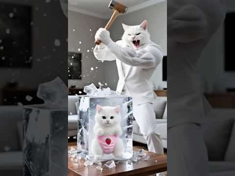 টমি বরফ হয়ে গেল😱 #shorts #cat