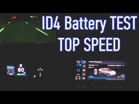 VW ID4 Autobahn Acceleration POV Top Speed Battery Range Test for 10 Min