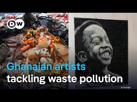 YouTube video thumbnail: Blemish to Beauty: the Ghanaian Artists Tackling Waste Pollution