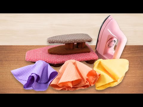 DIY Miniature Craft - Ironing Board for Doll Clothes