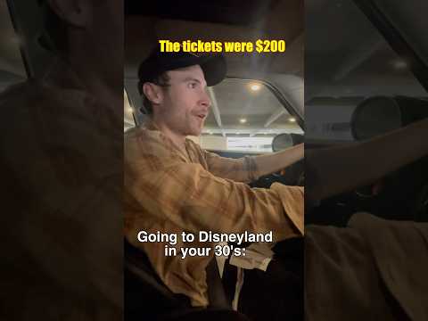 Going to Disneyland in your 30’s #shorts