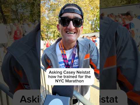 Asking @casey how he trained for the NYC Marathon #running #workout #fitness #runner