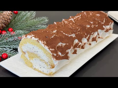 Senza COTTURA! Solo 4 INGREDIENTI, TRONCHETTO di PANDORO 🎄velocissimo e Buonissimo! 🤤