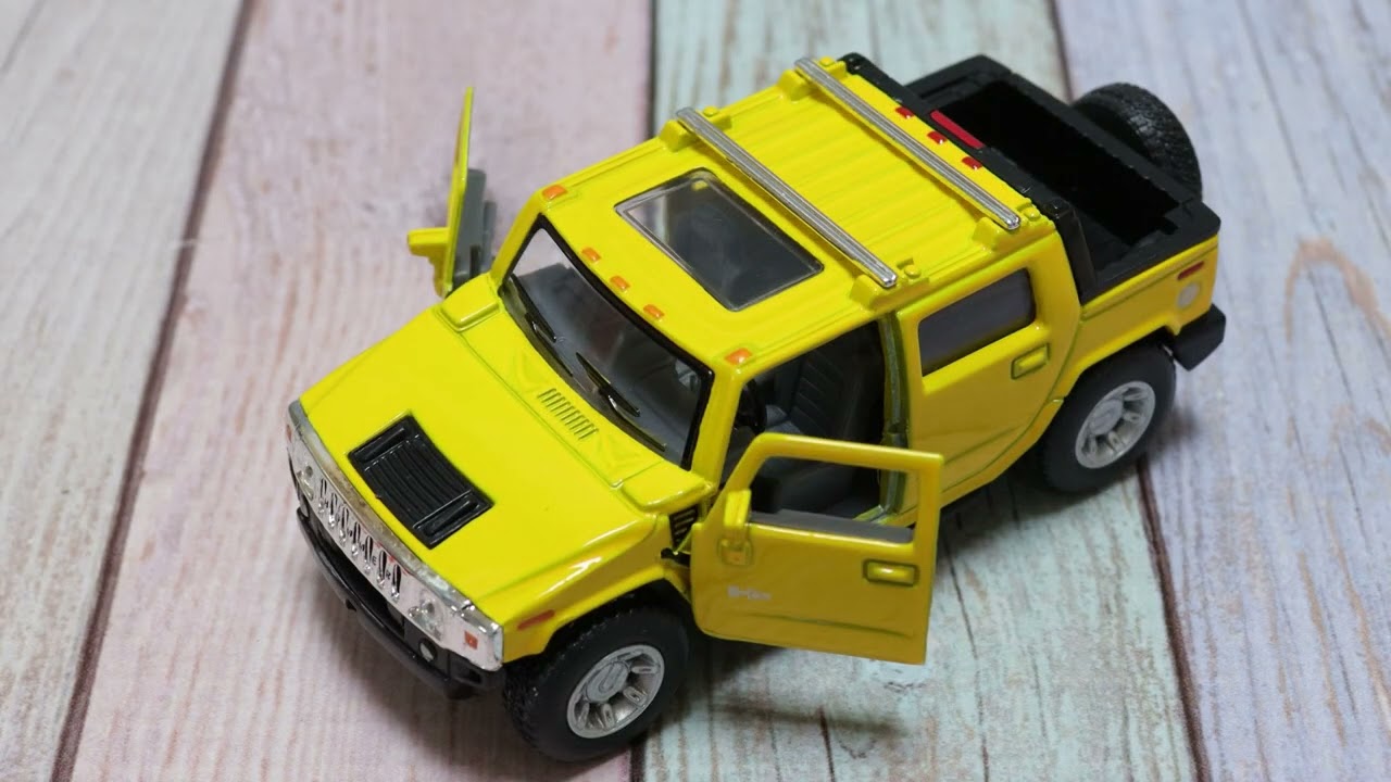 Автомобиль Hummer H2 SUT KINSMART инерционный 1:40 с 3лет - видео