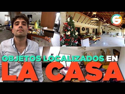 Objetos encontrados al interior de la casa de Ovidio Guzmán #Sinaloa