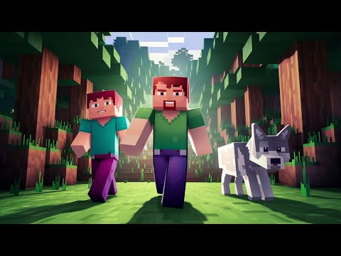 Steve Alex & Wolf Life - MINECRAFT