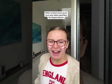 When a Karen turns up at your door while watching the England Euros 😂#shorts