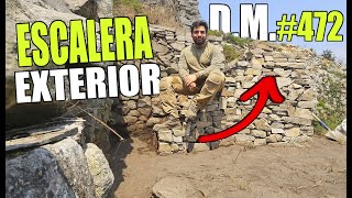 Restaurando una CABAÑA ABANDONADA de más de 100 AÑOS 27 🏠 Escalera exterior - Detección Metálica 472