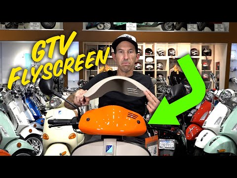 Install the Orange GTV30-PA flyscreen on a 2024 Vespa GTV 300