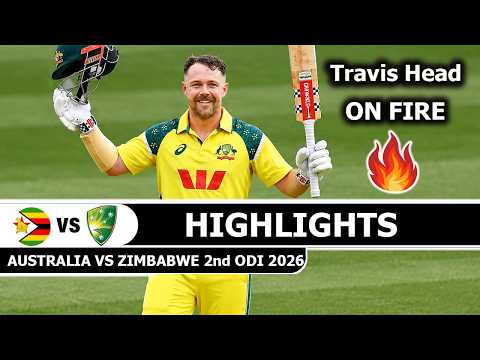 AUS <strong>vs</strong> ZIM 2nd ODI Match Highlights 2026 | <strong>Australia</strong> <strong>vs</strong> Zimbabwe