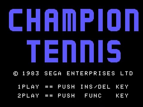 Sega SG-1000 Longplay [48] Champion Tennis