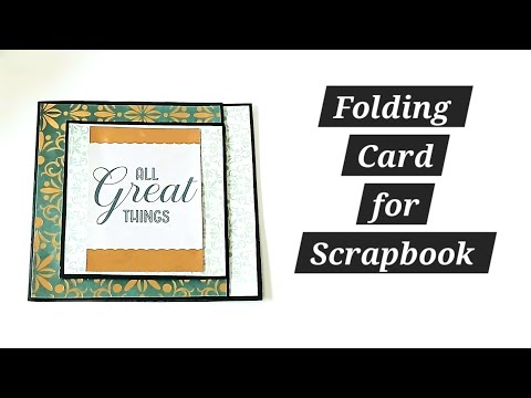 Folding Card for Scrapbook | Card Ideas for Scrapbooking