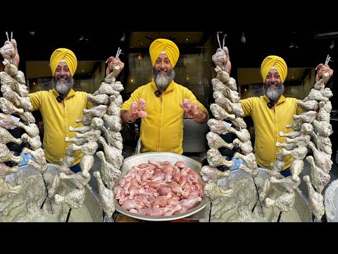 पंजाब का फेमस तन्दूरी चिकन टंगड़ी NONVEG KING IN AMRITSAR | CHICKEN TANGDI AT BUBBY FISH & CHICKEN
