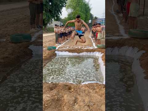Long Jump 🔥😱#armylover #defencelife #defencelover ##jump #army