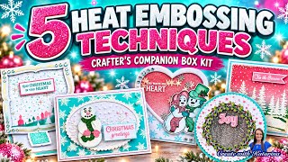 5 AMAZING Heat Embossing Techniques | Crafter’s Companion Magazine Box Kit
