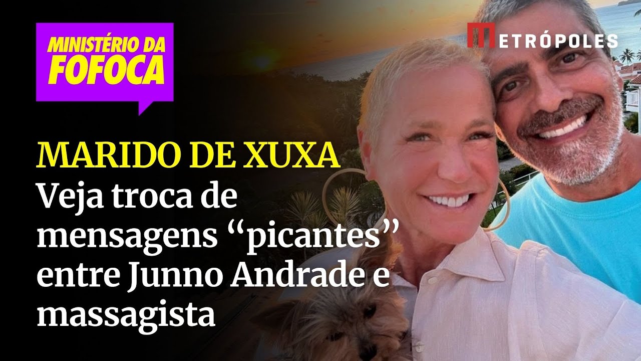 Veja troca de mensagens “picantes” entre Junno Andrade e massagista