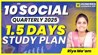 10th Social Science 1.5 days study plan to score 90+ in Quarterly Exam 2025 #10th #10thsocial