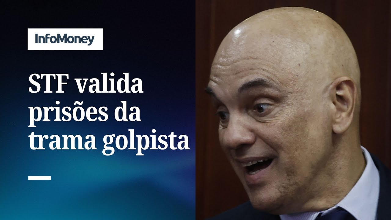 Por unanimidade STF valida prisões de Bolsonaro e mais 6 condenados | InfoMoney News