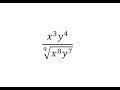 Simplifying Expressions with Rational Exponents and Radical Forms