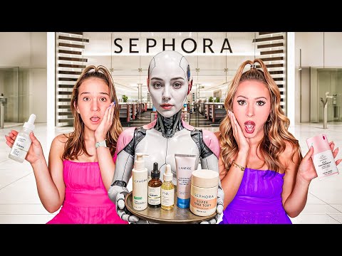 WE LET AI DECIDE WHAT MAKEUP & SKINCARE WE BUY AT SEPHORA 😱💄🤫 #makeup #trend #skincare