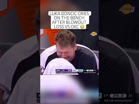 Luka Doncic CRIES on the bench after Los Angeles Lakers blowout loss to Oklahoma City Thunder ๐ณ