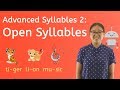 Understanding Open Syllables