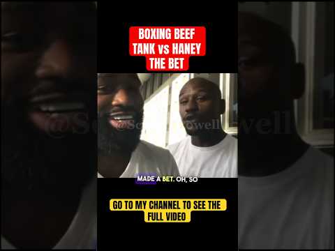 The bet that started the TANK DAVIS and DEVIN HANEY Beef #boxing #boxeo #shorts