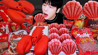 ASMR MUKBANG | 직접 만든 갤럭시 꿀젤리 레인보우 디저트 아이스크림 먹방 & 레시피 DESSERT GALAXY HONEY JELLY CANDY