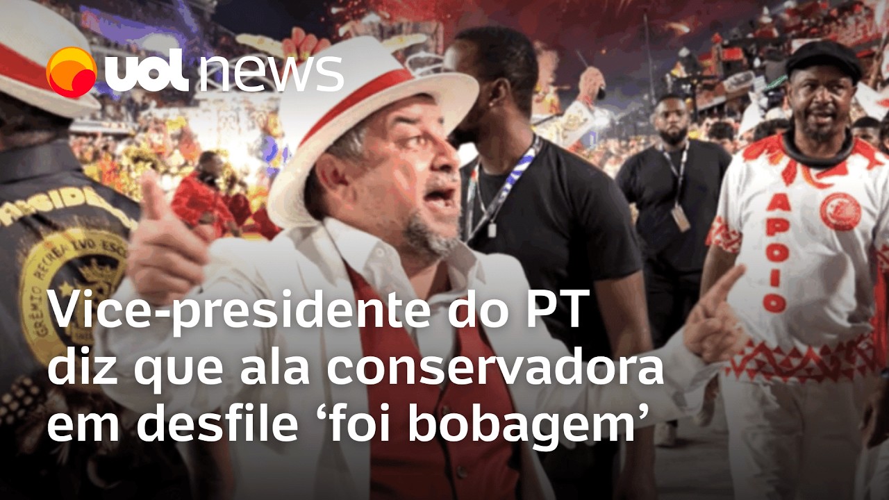 Vice-presidente do PT diz que ala conservadora em desfile da Acadêmicos de Niterói foi ‘bobagem’