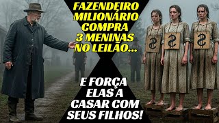FAZENDEIRO MILIONÁRIO COMPRA 3 MENINAS EM LEILÃO E FORÇA ELAS A CASAR COM SEUS FILHOS!