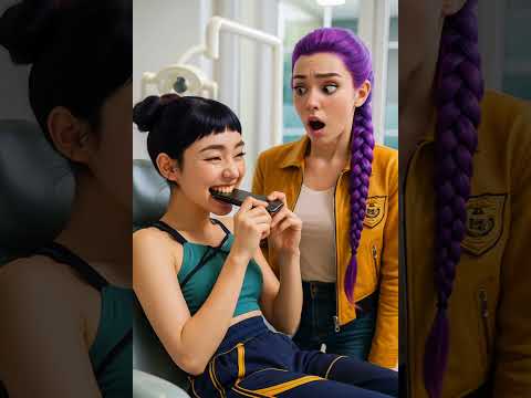 Rumi fixed Zoey's teeth, the ending will shock you #kpop  #rumi #kpopdemonhunters #shorts