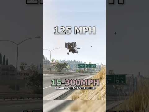 Wait For 300MPH😂🚌💥 UHaul VS MASSIVE Speedbump