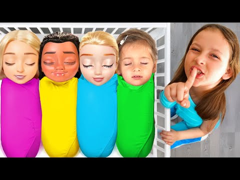 Kids Pretend Play with Dolls, Are you sleeping brother John