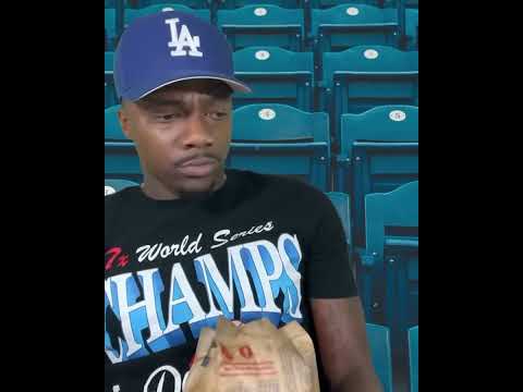 Using a hotdog as a straw is crazy work! 😂😂😂 #funny #baseball