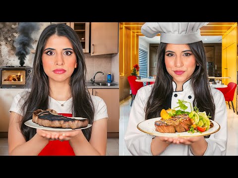 تحدي أكل البيت ضد أكل المطاعم 👩🏻‍🍳 | النتيجة صدمة ! 😱