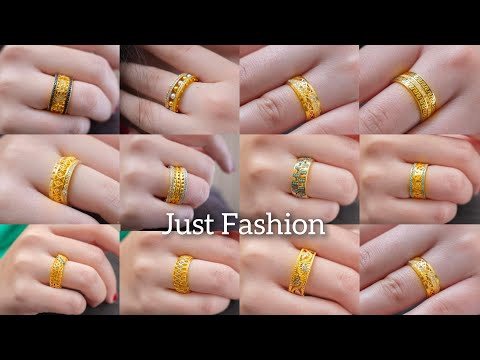 latest Gold Ring Designs with Weight ||22k Gold Rings with Weight @JustFashionJewellery