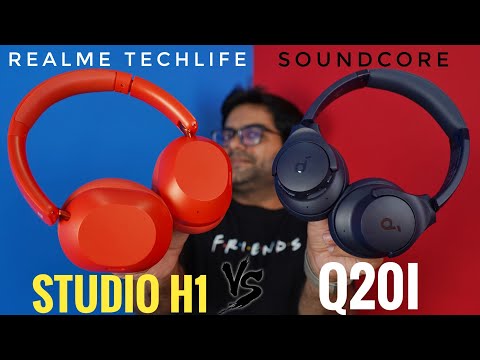 realme TechLife Studio H1 VS Soundcore Q20i ANC Headphone ⚡⚡ Which Headphone Wins ??